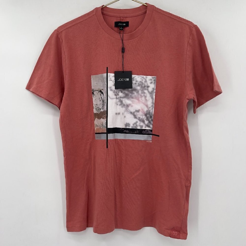 JOE'S Mens Orange Rust Short Sleeve Trash Tee  Size S NWT